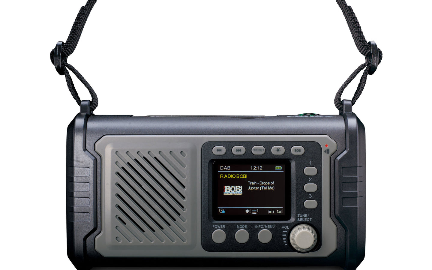 Noodradio – Lenco (DAB+/FM, Bluetooth en oplaadbare batterij, powerbank en zaklamp functie) - afbeelding 7