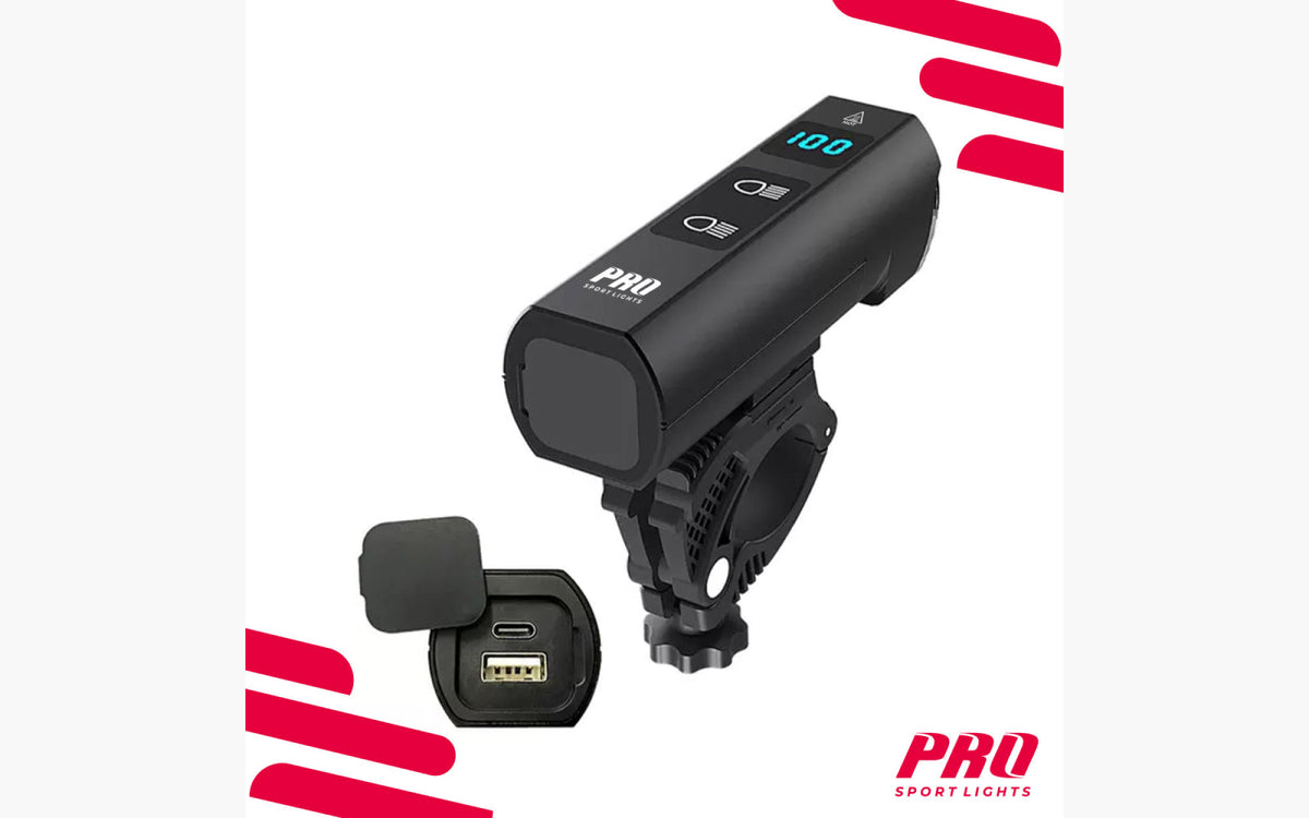 Fietsverlichtingsset 1300 & 120 Lumen - Pro Sports Lights - afbeelding 4