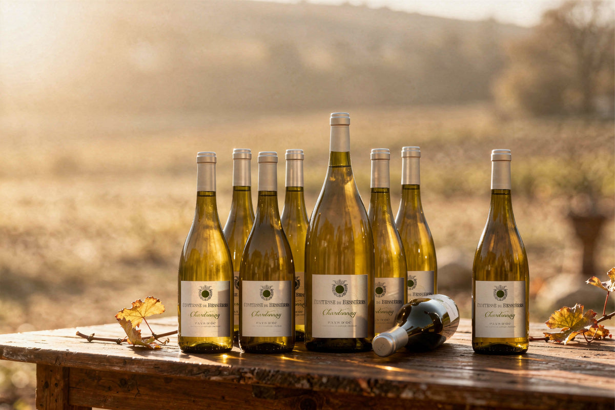 Wijnpakket - Comtesse de Bessieres - Chardonnay pakket 8+1 - afbeelding 1