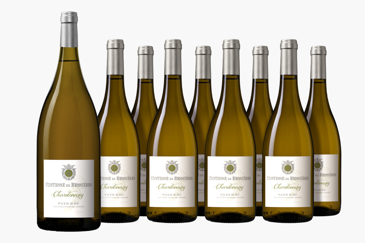 Wijnpakket - Comtesse de Bessieres - Chardonnay pakket 8+1 - afbeelding 2